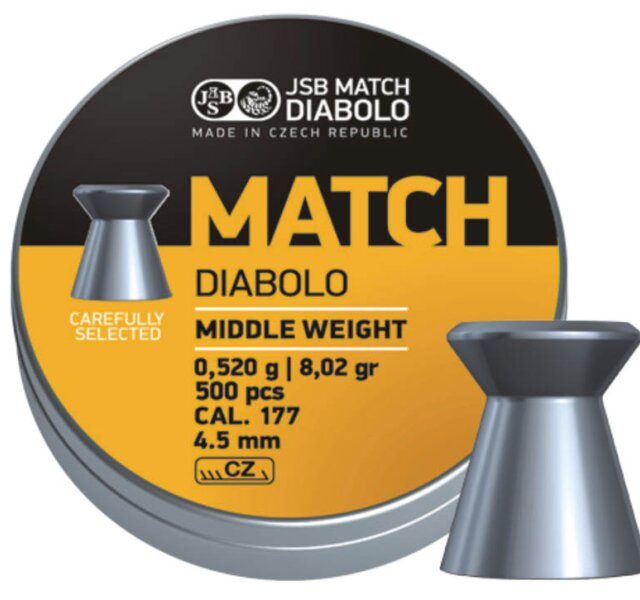 Diabole JSB Match middle weight 4,50mm 500/1