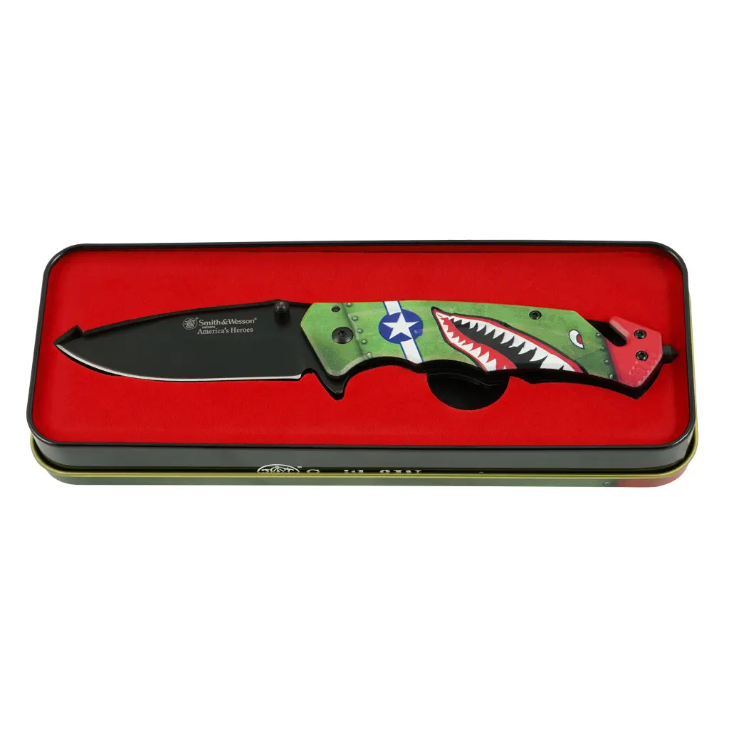 Nož Fighter plane knife in tin Smith-Wesson - Slika 2