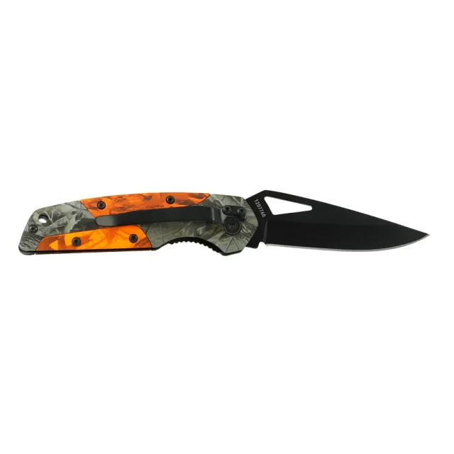 Nož Single Camo Orange Folder Old Timer