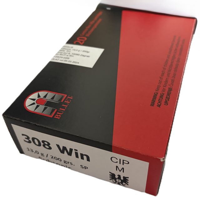 Streljivo Bullet .308 WIN Subsonic 200gr 13g SP 20/1