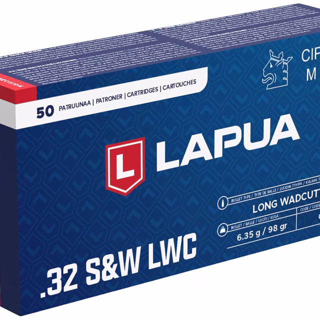 Lapua .32 S&W Long WC 98gr – vrhunsko natjecateljsko streljivo 50/1