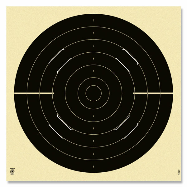 Meta R50BG 3200s sa prorezima – meta za brzo/duel gađanje 25 m