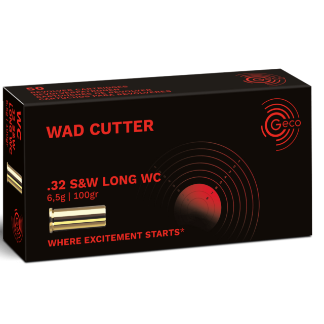 GECO .32 S&W Long WC 100 gr – streljivo 50/1