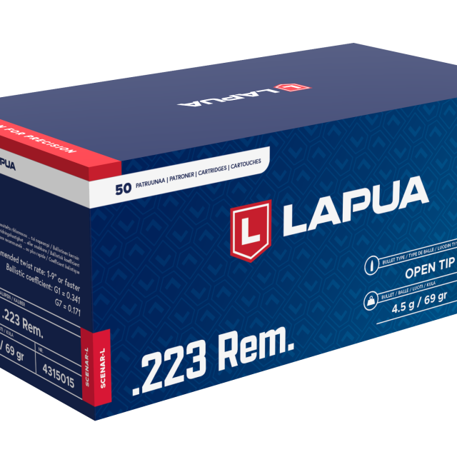 Lapua .223 Rem 69 gr S OTM (Scenar-L) – streljivo 50/1