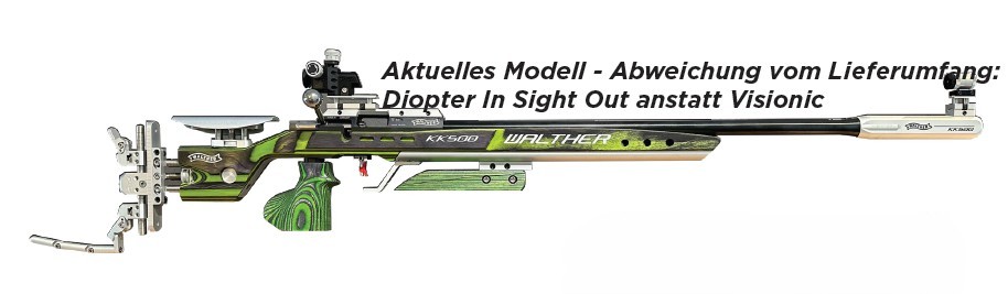 Walther KK500-E Anatomic green pepper .22lr – match puška s elektronskim okidačem - do isteka zaliha