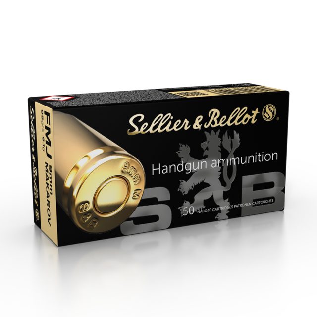 S&B 9mm Makarov FMJ – streljivo 50/1