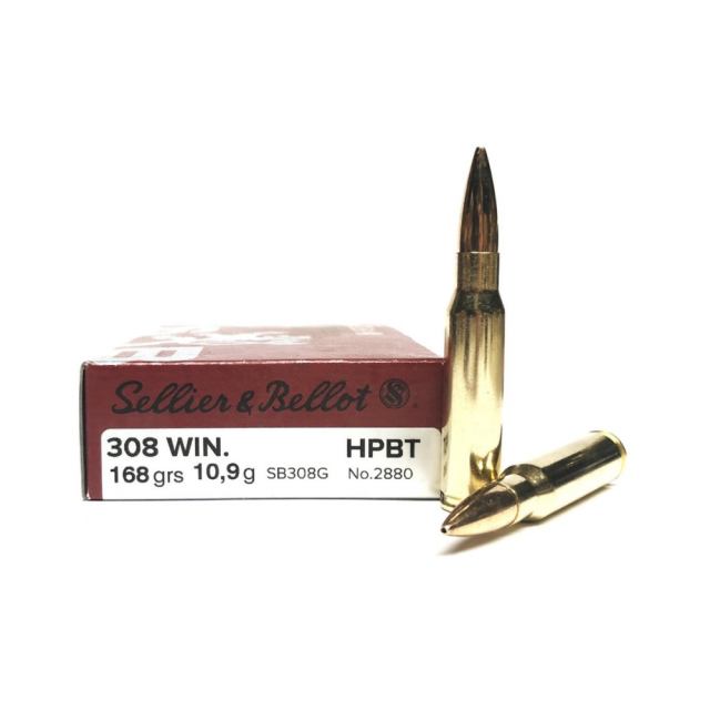 Sellier & Bellot .308 Win 168 gr HPBT – streljivo 20/1