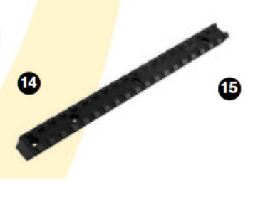 Keppeler picatinny alu šina mod.080114