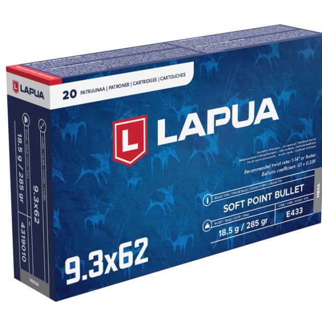 Streljivo Lapua 9.3x62 285gr Mega 20/1