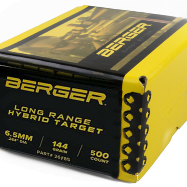 Zrna Berger 6.5mm 144gr Long Range Hybrid Target 500/1