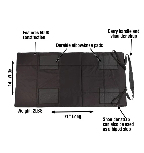Lyman Tac-Mat Long Range Shooting Mat – Black